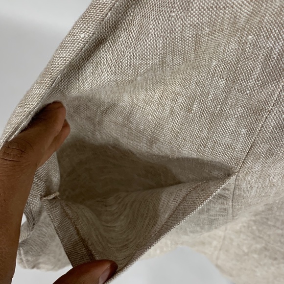 Oversize ojo de bujo linen dress - Picture 3 of 8